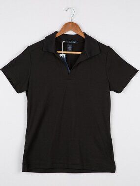 Devon & Jones Crownlux Performance Black Ladies Golf Polo Shirt S NWT